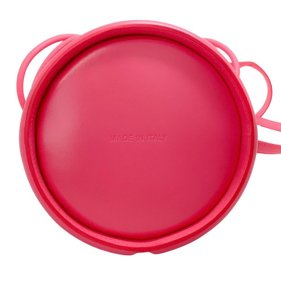 Alexander McQueen Neon Pink Soft Curve Drawstring Bag - Picture 5 of 7